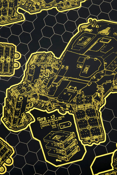 サイバーパンク2077 CHIMERA SCHEMATIC LITHOGRAPH Chimera Schematic Lithograph - Cyberpunk 2077 - TheMysteryShack