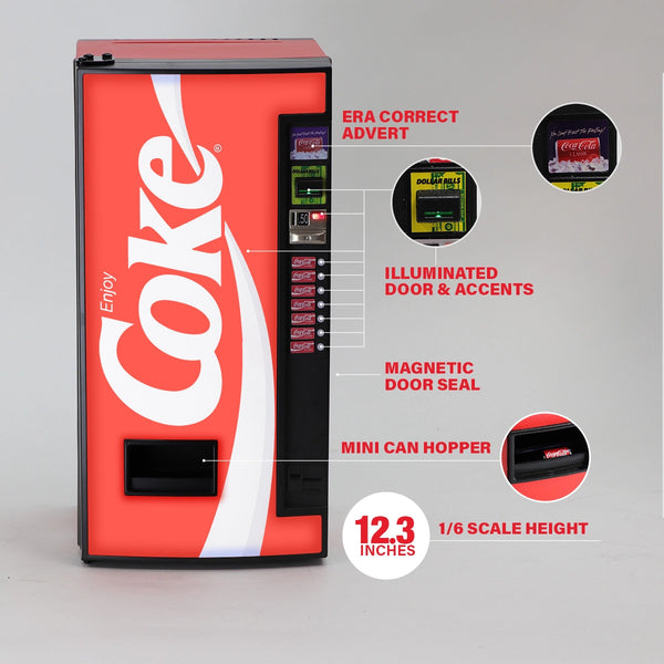 Coca-Cola Vending Machine Mini Fridge - New Wave Toys