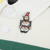 Gnome Stack Enamel Pin