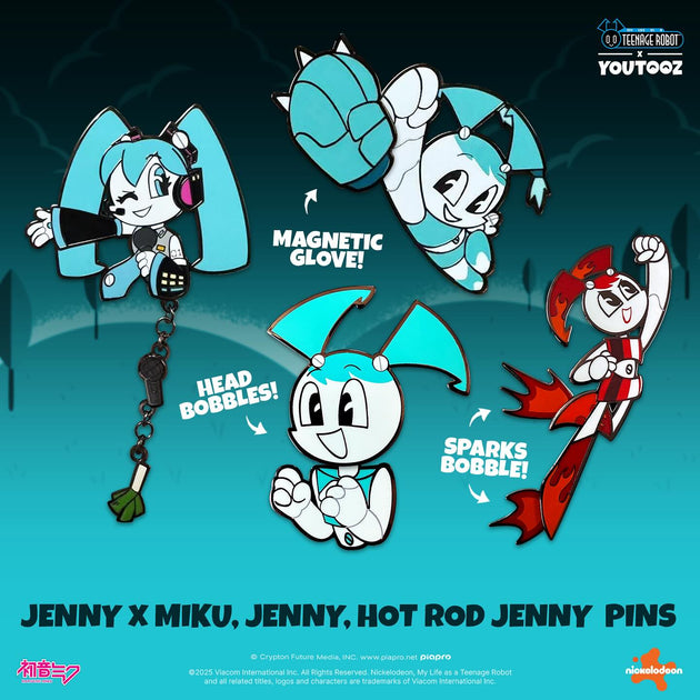 My Life as a Teenage Robot Enamel Pins