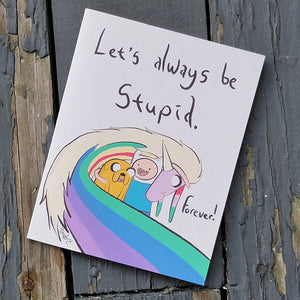 Adventure Time Greeting Card