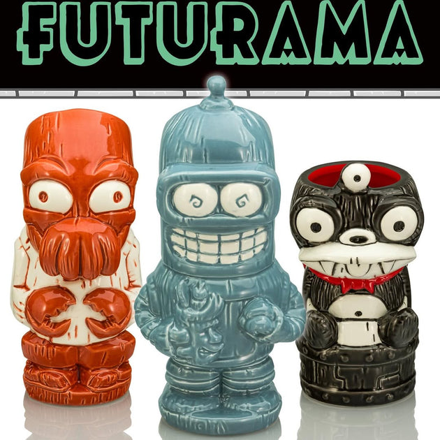 Futurama Geeki Tiki Mugs