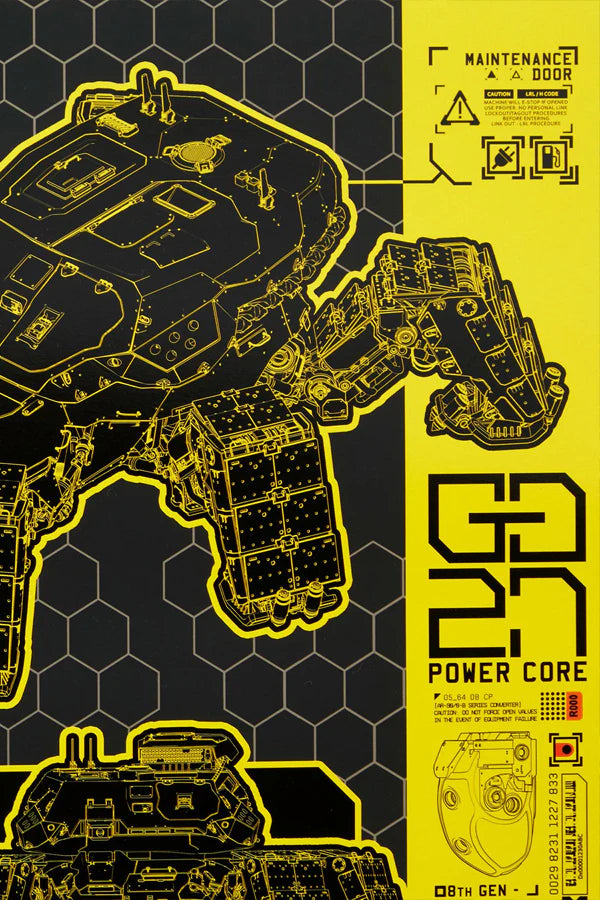 Chimera Schematic Lithograph - Cyberpunk 2077 - TheMysteryShack Chimera Schematic Lithograph - Cyberpunk 2077 - TheMysteryShack