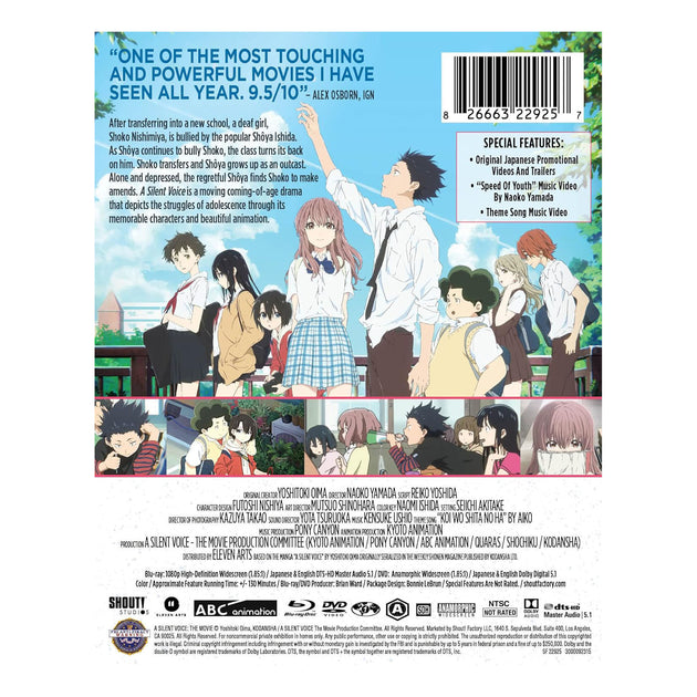 A Silent Voice - SteelBook - Blu-ray + DVD