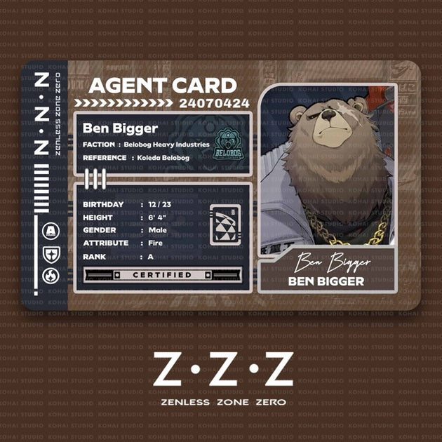 Zenless Zone Zero Agent Card