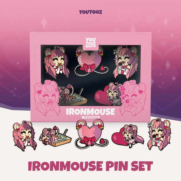 Ironmouse Pin Set