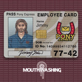 Mouthwashing Pony Express Employee Card