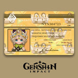Genshin Impact Adventurer Card