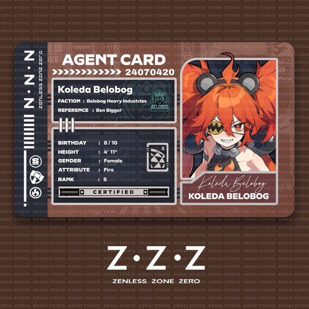 Zenless Zone Zero Agent Card