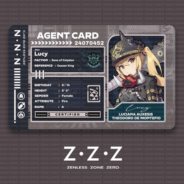 Zenless Zone Zero Agent Card