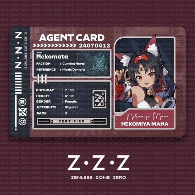 Zenless Zone Zero Agent Card