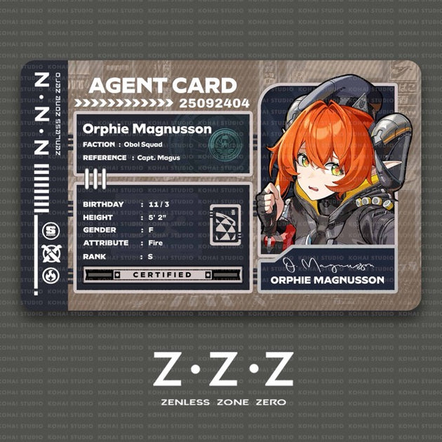 Zenless Zone Zero Agent Card