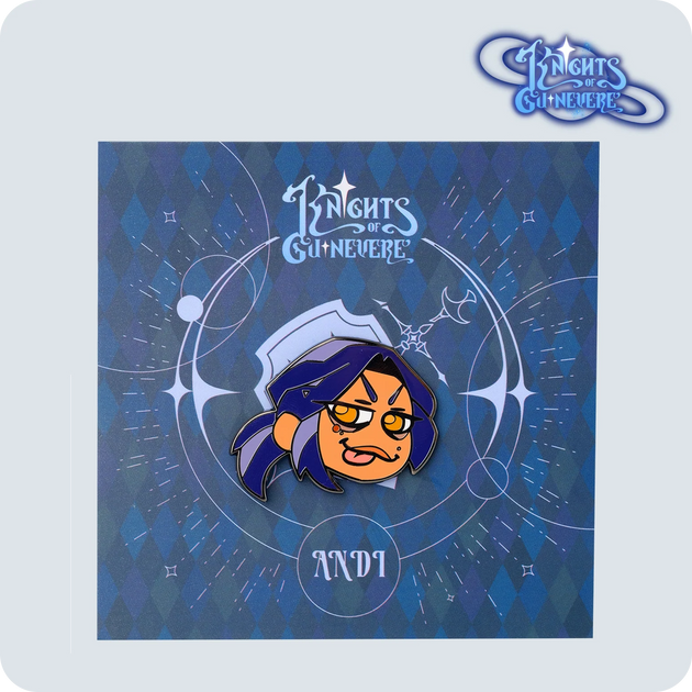 Knights of Guinevere Face Enamel Pins