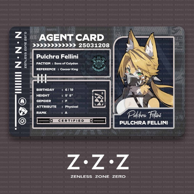 Zenless Zone Zero Agent Card