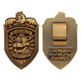Five Nights at Freddy's Replica Security Badge - Antique Gold