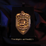 Five Nights at Freddy's Replica Security Badge - Antique Gold