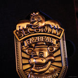 Five Nights at Freddy's Replica Security Badge - Antique Gold