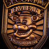 Five Nights at Freddy's Replica Security Badge - Antique Gold