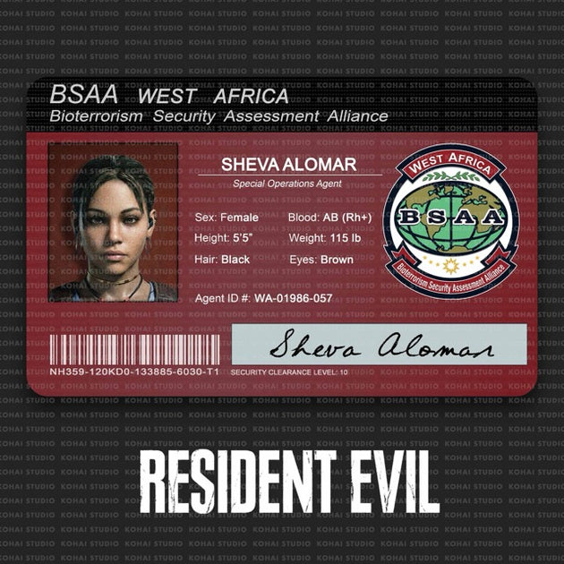 Resident Evil Agency Cards