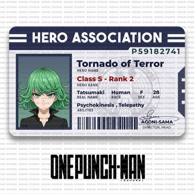 One-Punch Man Hero License
