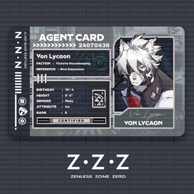 Zenless Zone Zero Agent Card