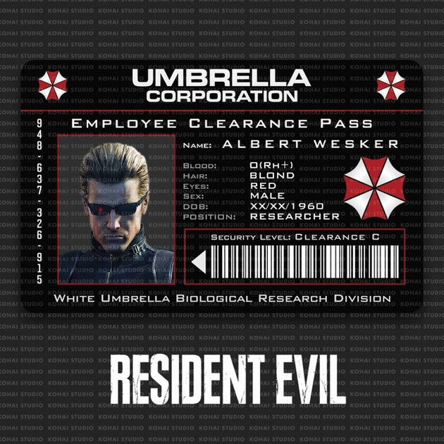 Resident Evil Agency Cards