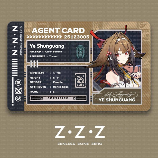 Zenless Zone Zero Agent Card