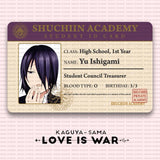 Kaguya-sama: Love Is War Student ID Card