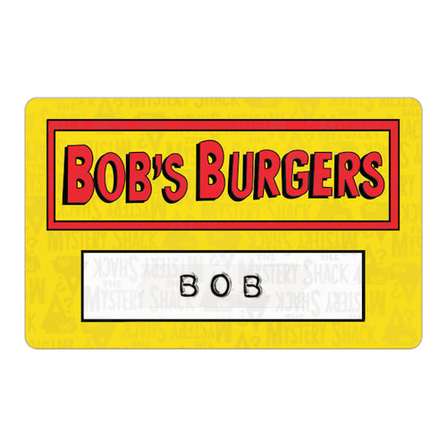 Bob's Burgers Name Tag ID Cards