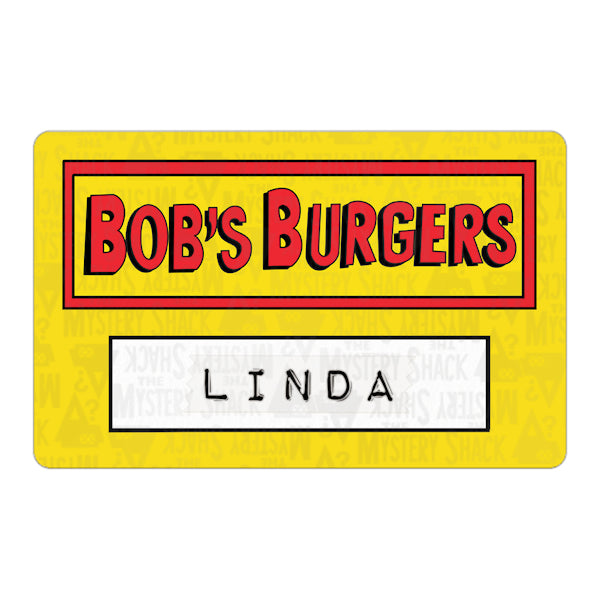 Bob's Burgers - Name Tag ID Cards