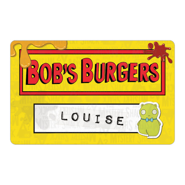 Bob's Burgers - Name Tag ID Cards