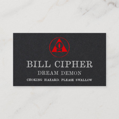 Bill Cipher Business Card