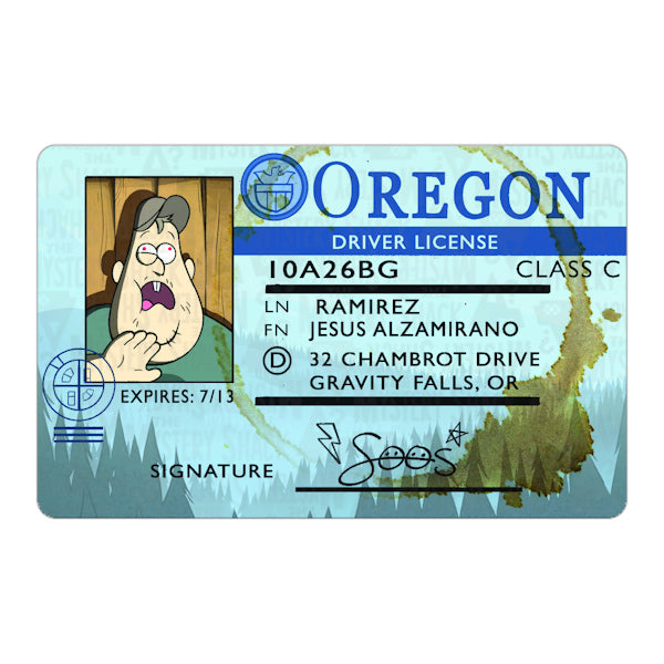 Gravity Falls ID Cards