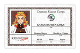 Demon Slayer Corps ID Cards