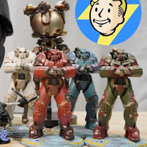 Fallout X-01 Power Armor 8" Statues