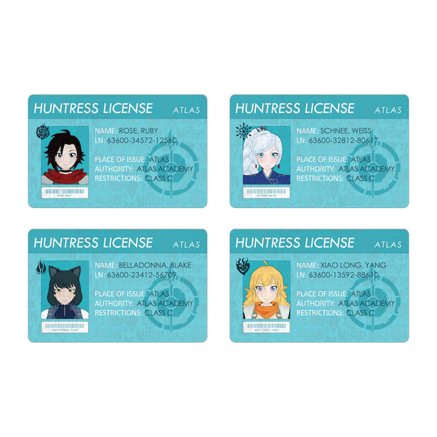 Huntress Licenses - RWBY - TheMysteryShack Huntress Licenses - RWBY - TheMysteryShack