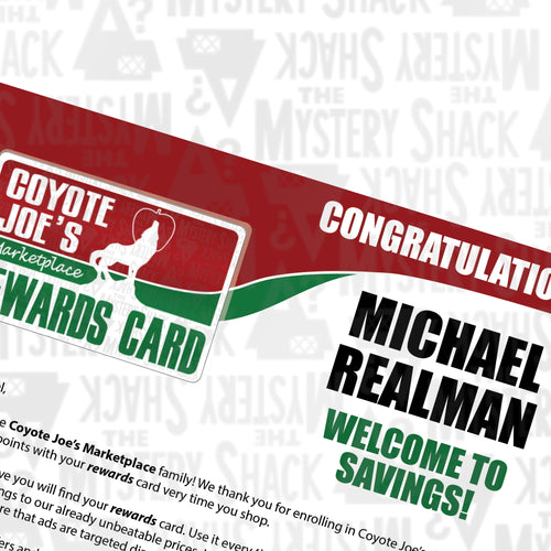 Coyote Joe's Marketplace Rewards Card