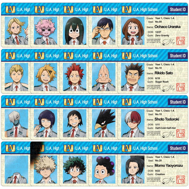 UA Student IDs - Class 1-A