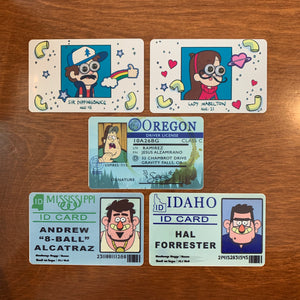 Gravity Falls ID Cards