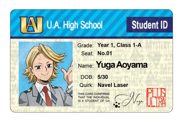 UA Student IDs - Class 1-A