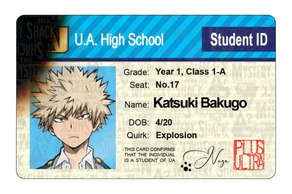 UA Student IDs - Class 1-A