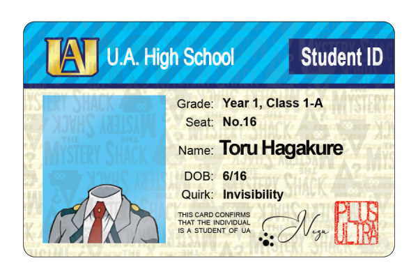 UA Student IDs - Class 1-A