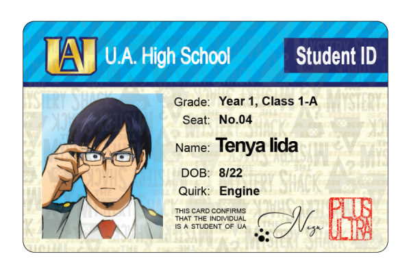 UA Student IDs - Class 1-A