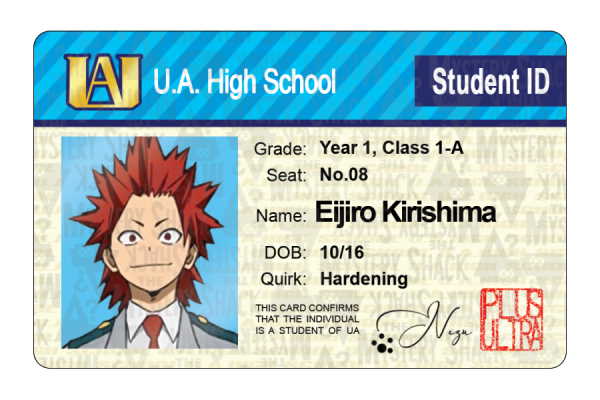 UA Student IDs - Class 1-A