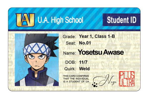 UA Student IDs - Class 1-B