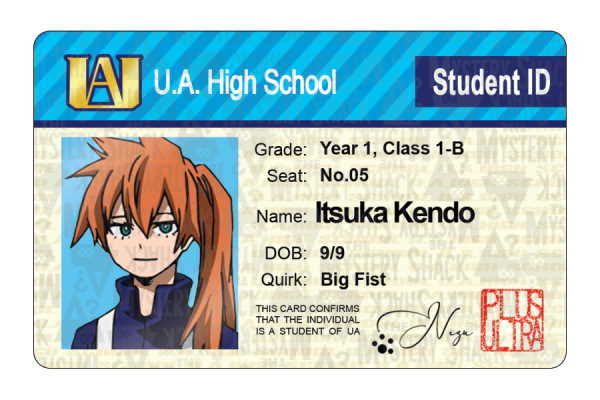 UA Student IDs - Class 1-B