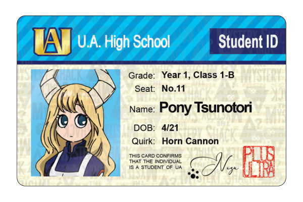 UA Student IDs - Class 1-B