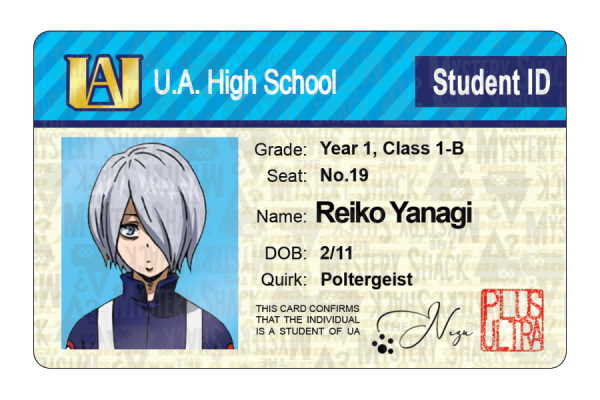 UA Student IDs - Class 1-B