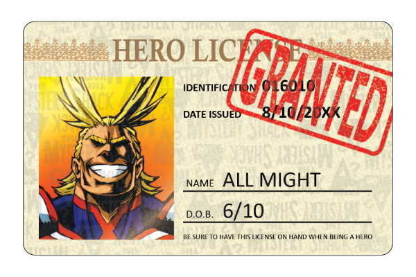My Hero Academia Katsuki Bakugo License Credit Card Skin – Anime Town  Creations